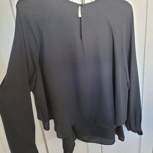 Black long sleeve blouse